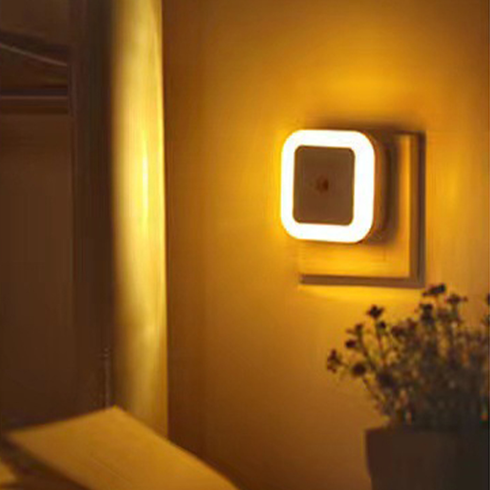 Led light plug-in induction bedroom bedside night light