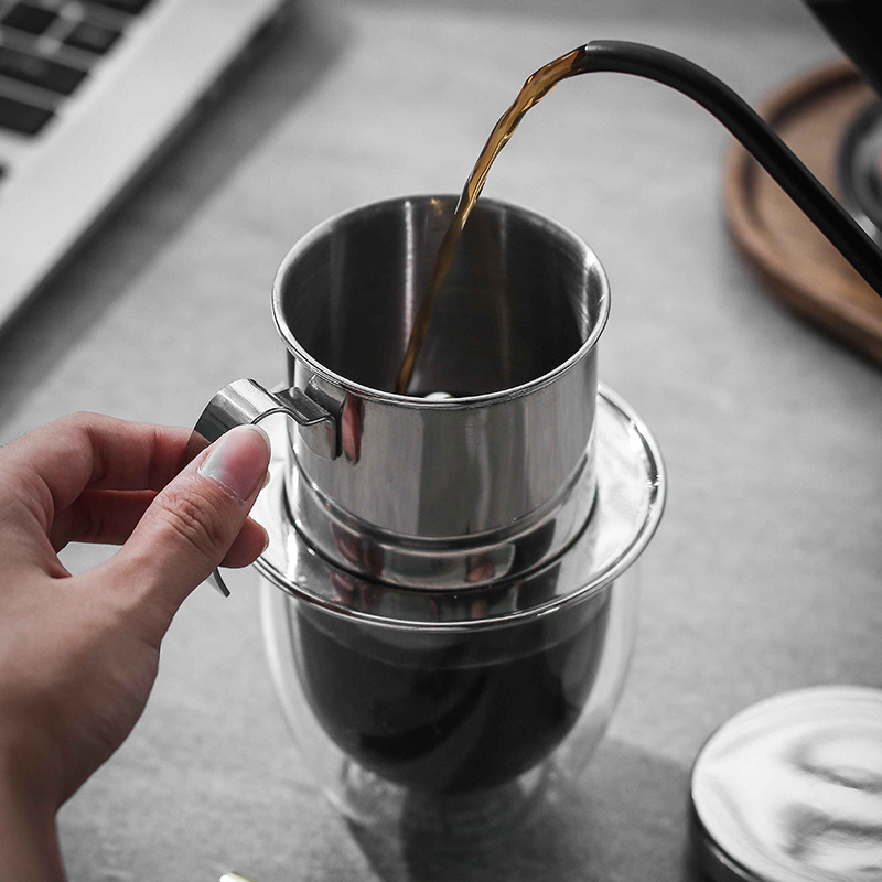 Phin pha cà phê inox 304 cao cấp ( phin cá nhân )  Dụng cụ barista