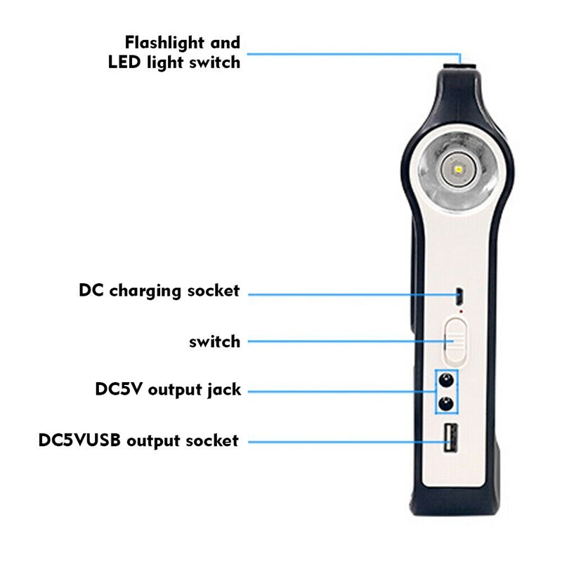 yingke Portable Solar Panel Light Solar Generator System Usb Port With Lamp Lighting