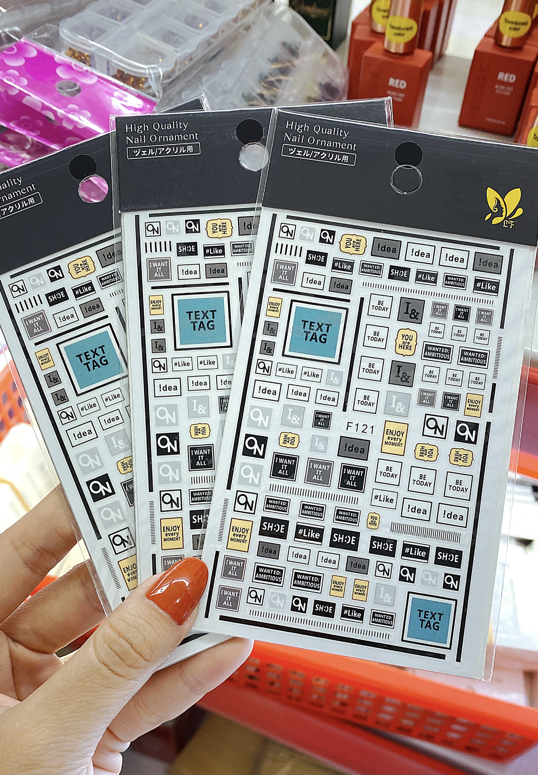 Hình dán Sticker trang trí móng tay - Mini Nails