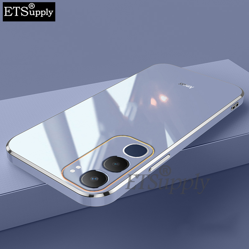 Phone%20case%20Vivo%20Y19S%20Soft%20Transparent%20Plating%20Antioxidant%20Clear%20Back%20Cover%20Vivo%20Y19S%20Case%20-%20Image%203