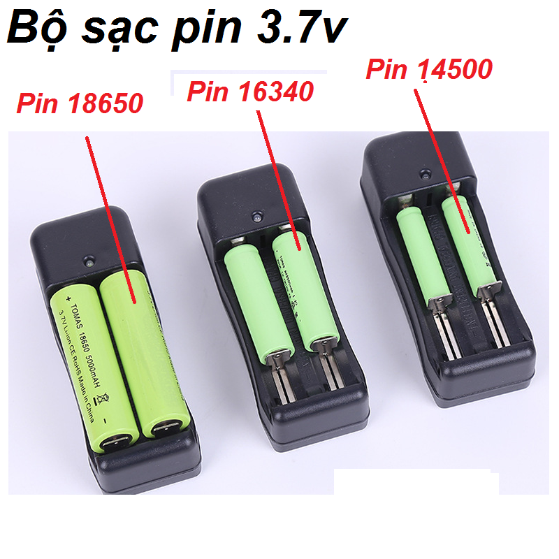 Sạc pin 3.7V 18650 sạc đồng thời 2 pin