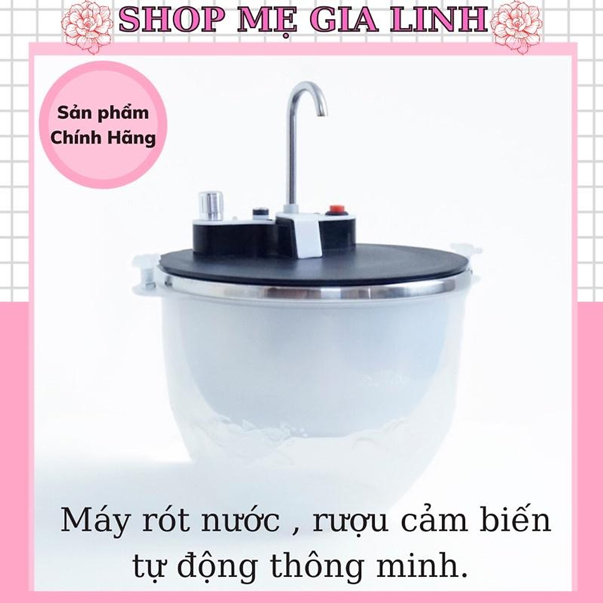 Máy rót rượu cảm ứng tự động thông minh, bình rót rượu cảm ứng thông minh mekazo cool 1.5l