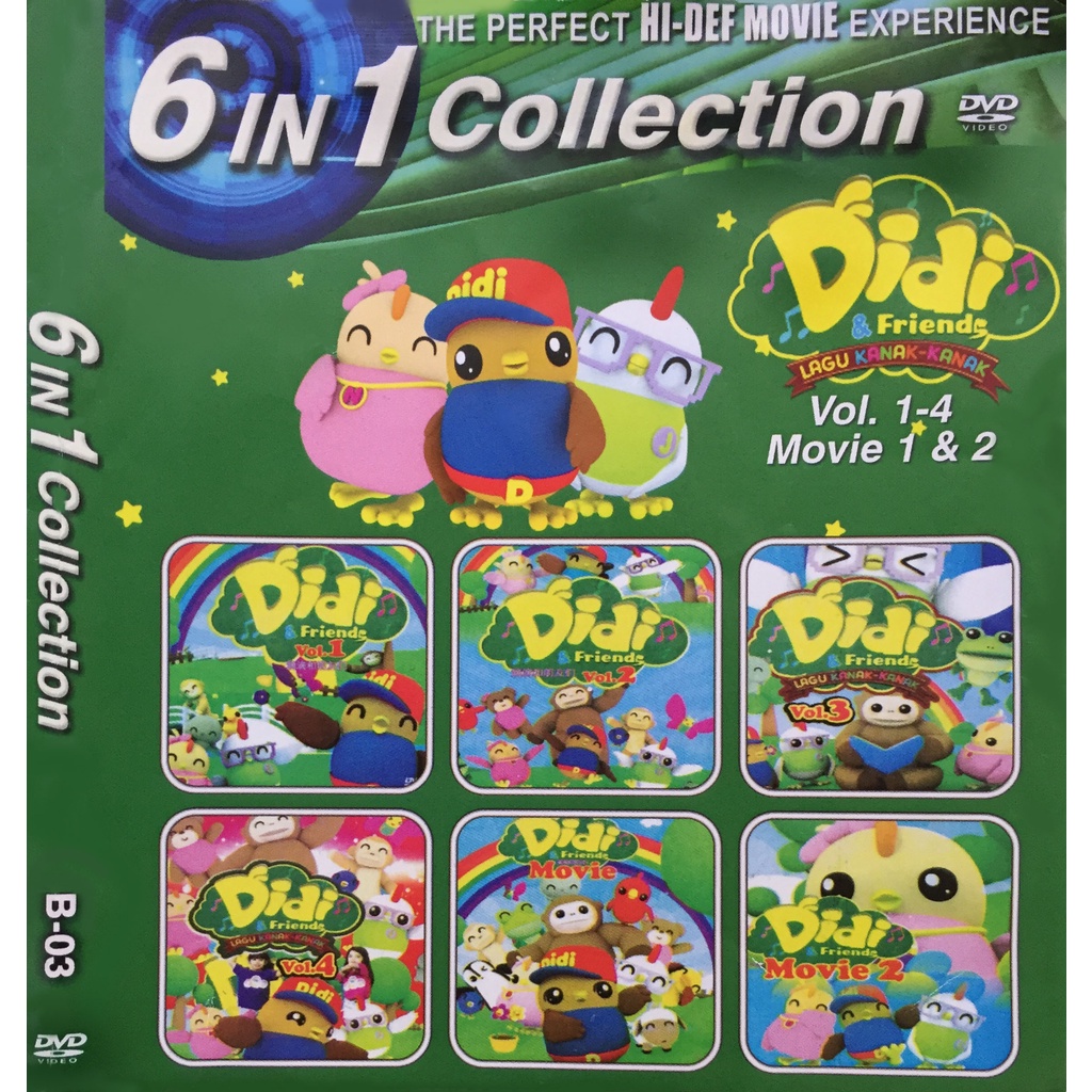 DVD Didi & Friends Video Song and Movie 6 In 1 Collection | Lazada