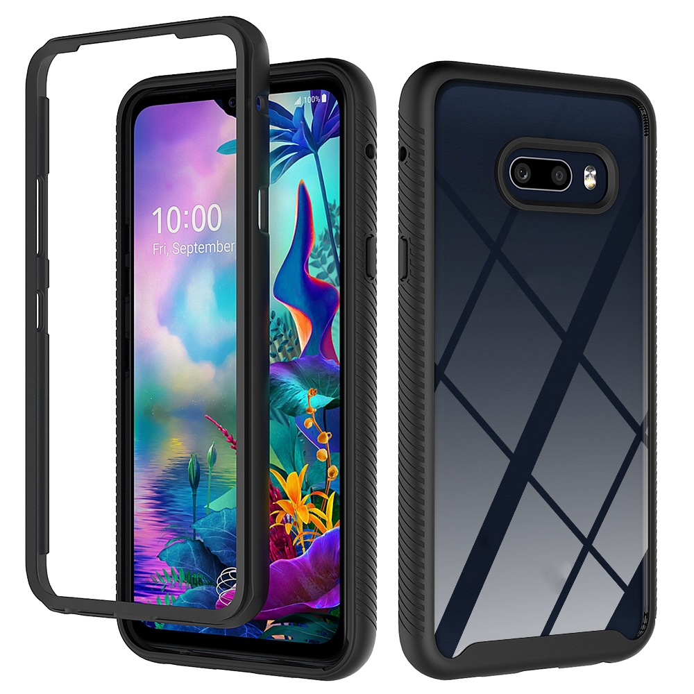 For lg v50s thinq 5g / g8x thinq starry sky solid color series shockproof pc + tpu protective case