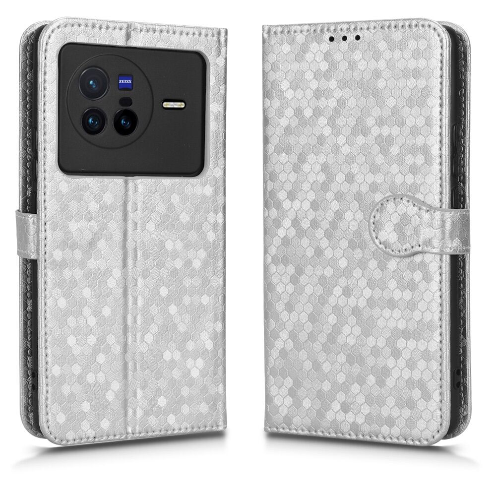 xprmy for VIVO X80 phone case flip wallet PU leather casing shockproof bracket back cover.