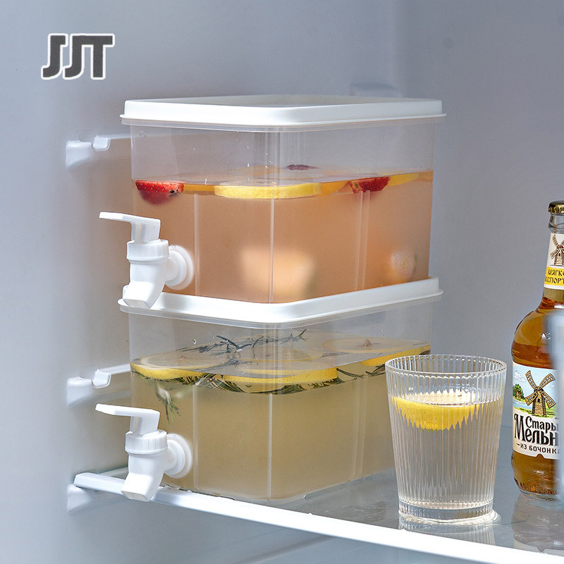 5L large capacity cold kettle Tap cold kettle water tank Thickened plastic material Cold bucket With faucet Household juice bucket