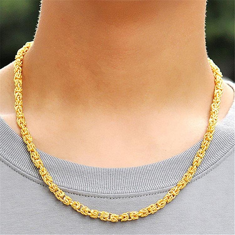 Dây chuyền nam đầu rồng mạ 24K