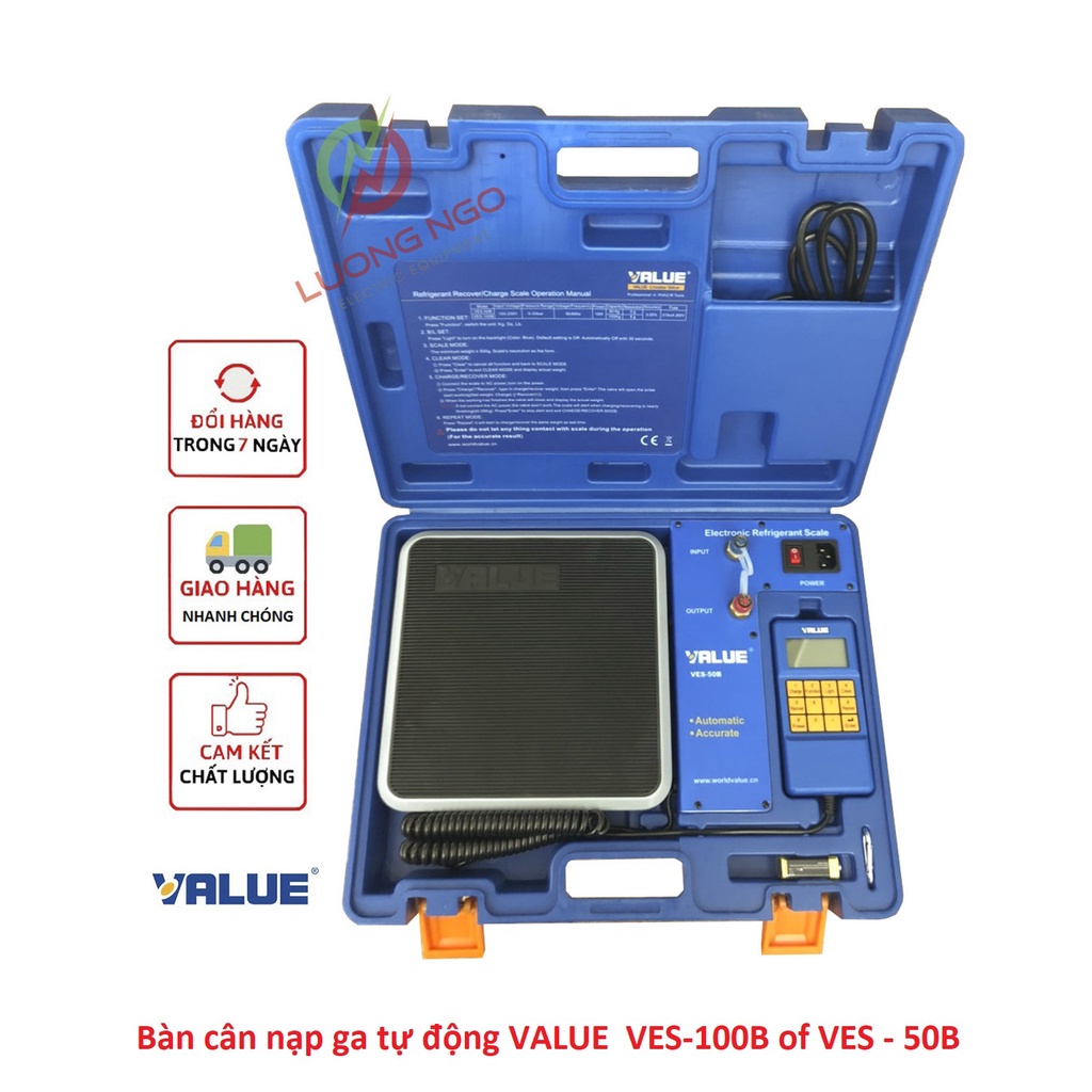 Bàn cân nạp ga tự động VALUE VES - 50B