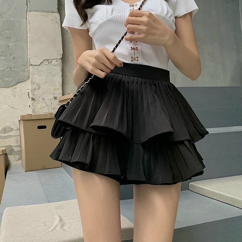[HCM]CHÂN VÁY DẬP LY HAI TẦNG SIÊU HOT M001