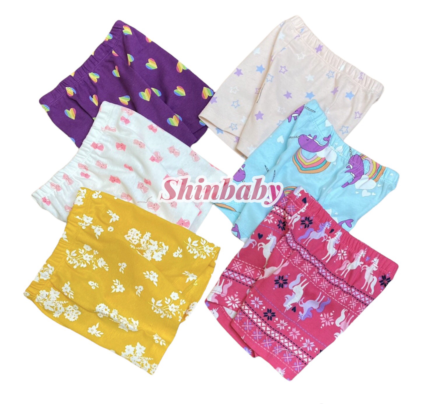 Cute cotton shorts made from synthetic fabric soft and comfortable