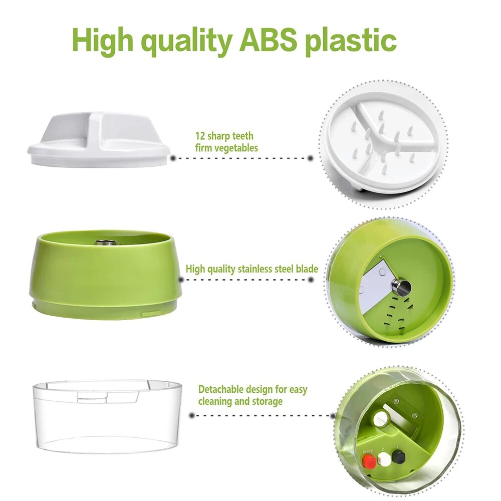 【Worth-Buy】 4 In 1 Spiralizer Vegetable Grater Portable Handheld Veggie Slicer Kitchen Necessaries Adjustable Cutter Salad Creative Tools