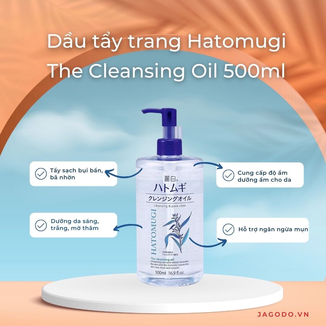 Dầu tẩy trang Hatomugi