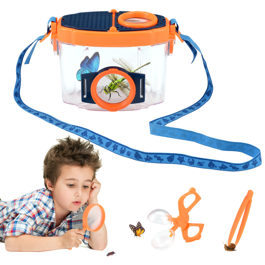 Mug Magnifying Glass Kit, Bug Viewing Box For Kids, Insect Cage Adventure Kit, Bug Viewing Box, Bug Viewer With Bug Trap, Tweezers, Nature Exploration For Kids