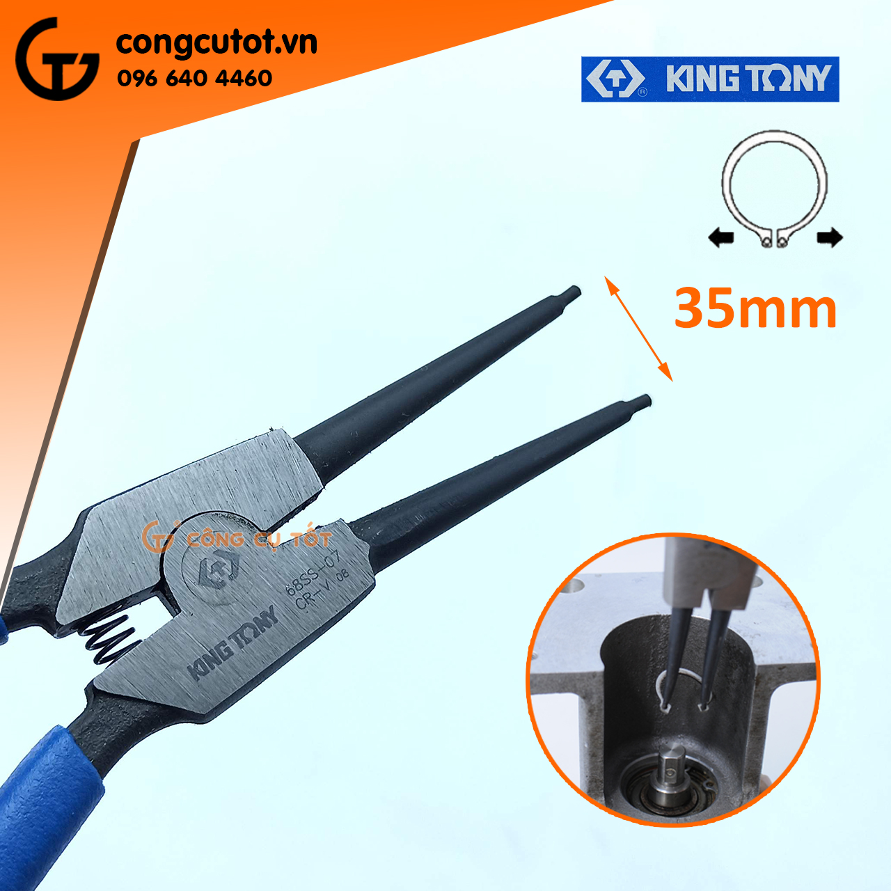 Kìm mở phe Kingtony size tùy chọn