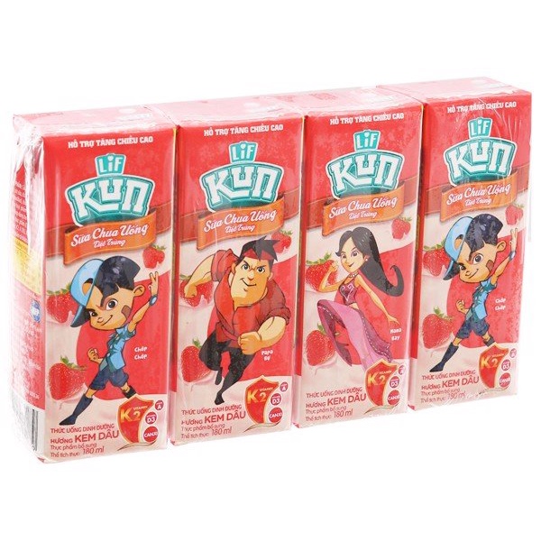 SỮA hoa trái KUN 24 HỘP - 180ML ( Đại lý Ngọc Toản)