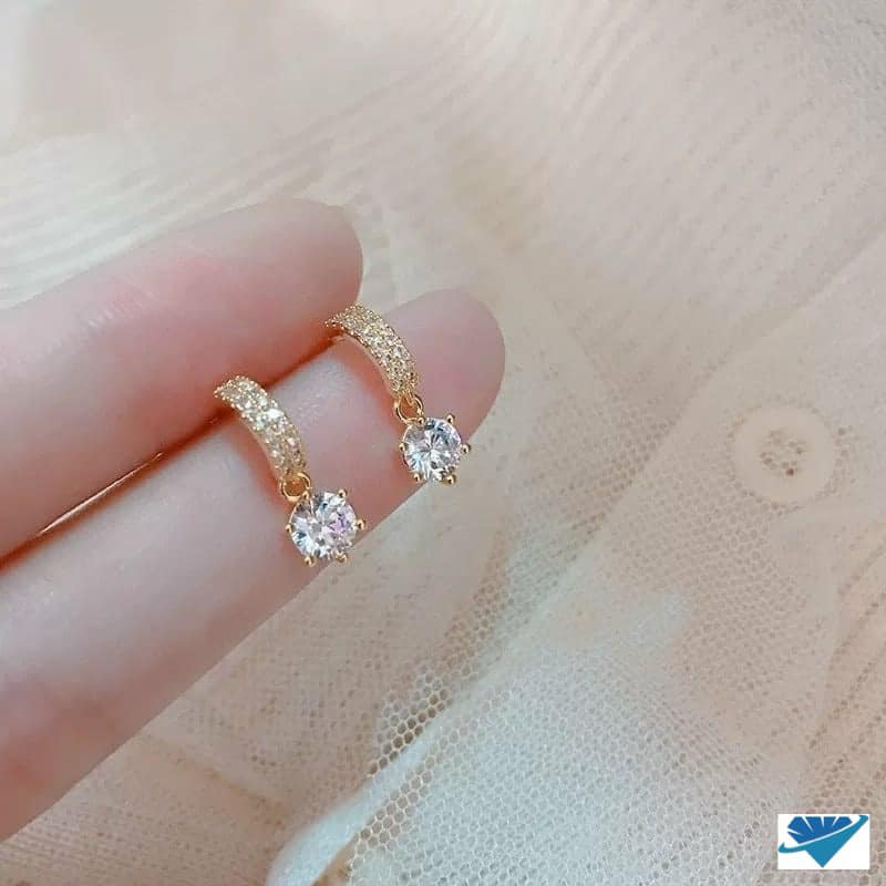 Bông tai bạc thời trang chất liệu bằng bạc s925 MS53c