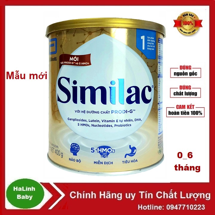 Sữa Similac IQ Plus HMO 1,2,3 400g [Date 2026]