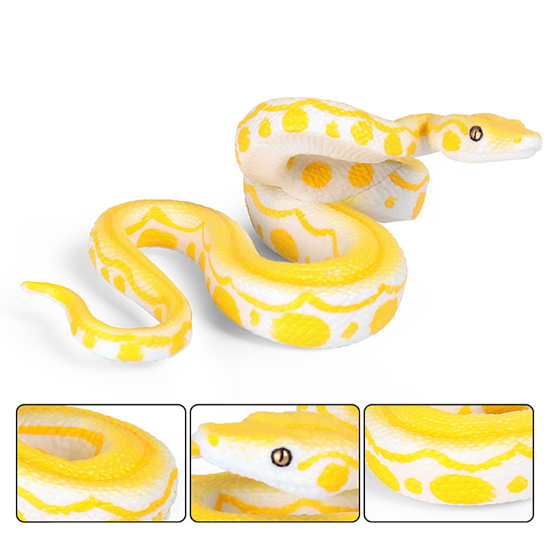 Simulated Python Solid Wild Animal Biological Model Rubber Snake ...