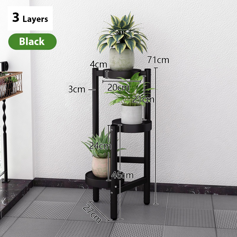 3/4 layers Plant Rack outdoor flower pot stand pots planters Plant