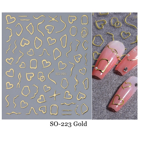 Sticker Trang Trí Móng Tay - Miếng Dán Trang Trí Móng Tay 3D Cực Đẹp