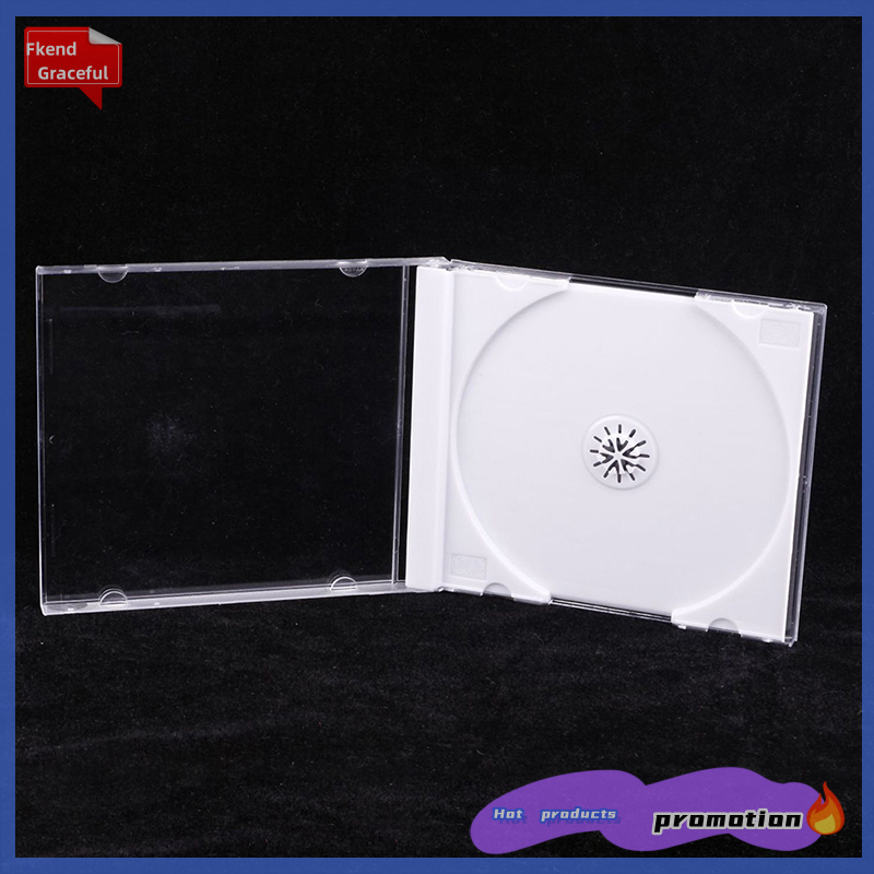 Fkend đáy trong suốt hộp CD rỗng CD trường hợp nhựa PP CD trường hợp CD trường hợp công suất 1-2 đĩa