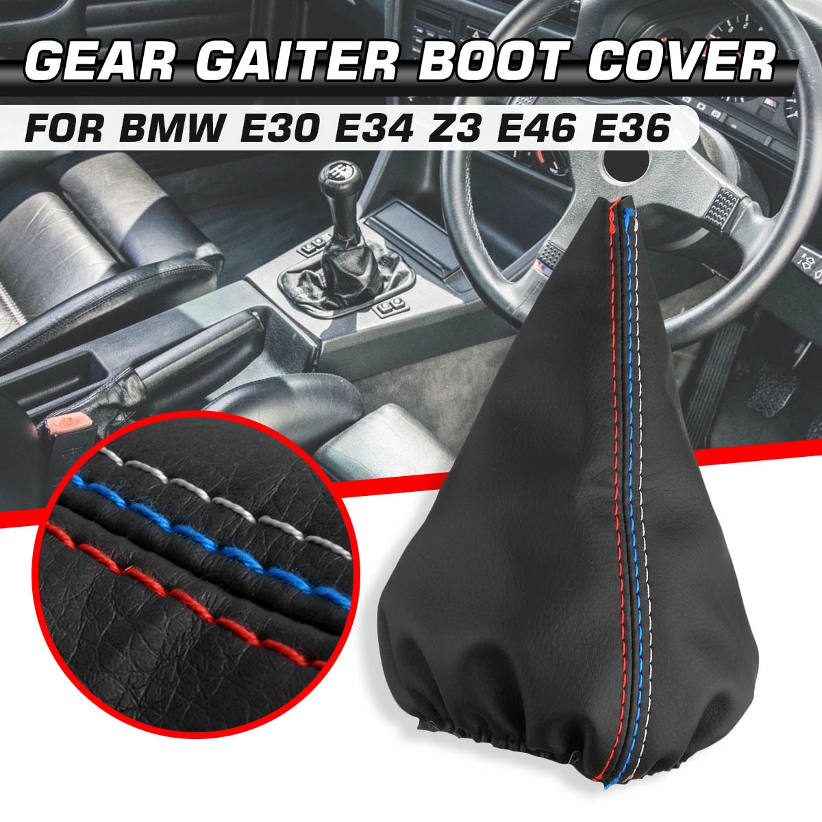 Cho BMW E36 E46 e34 E30 E28 Z3 1998-2005 sang Số Xe Hơi Stick Hướng dẫn sử dụng phanh tay gaiter Shift ống bọc bụi che tạo kiểu cho xe