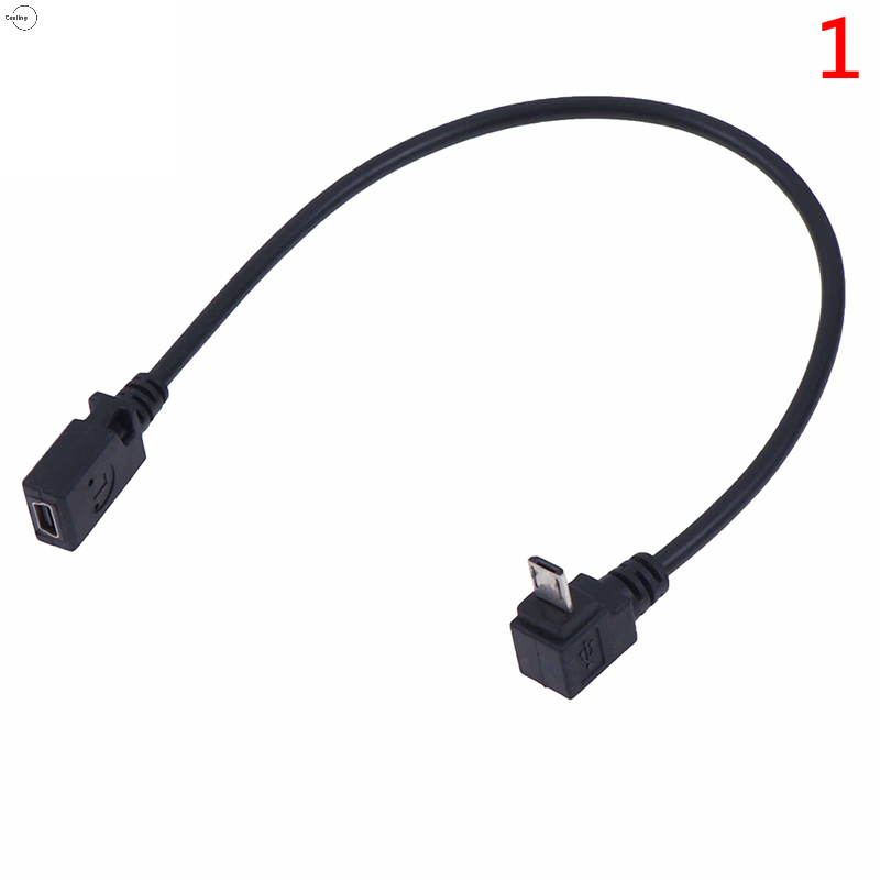Cjing 90 độ Micro USB nam để Mini USB Nữ adapter chuyển đổi cáp