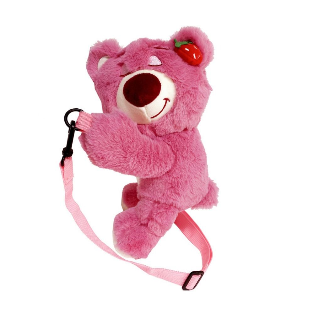 CICI lotso gấu dâu túi gấu dâu tây túi đeo chéo gấu dâu túi xách gấu dâu túi gấu dâu hồng túi hình thú bông túi xách cho bé gái