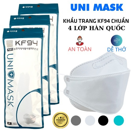 [ Combo 50c ] Khẩu Trang 4D KF94 CHÍNH HÃNG UNIMASK