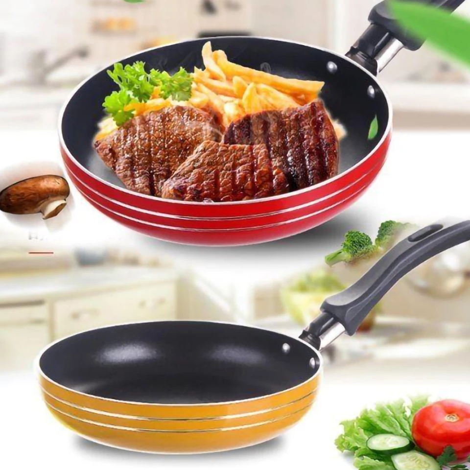 Camy & Galaxy Non-Stick Fry Pan 20CM & 22CM & 24CM & 26CM Non Stick Fry Pan Food Stainless Steel Pan Honeycomb Pot Bottom Induction Cooker Gas Stove General Wok - With Free Nylon Spoon.. 