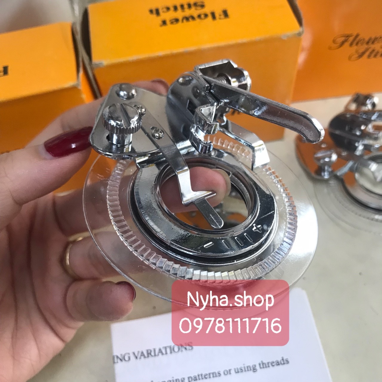 CHÂN VỊT THÊU HOA MÁY MAY GIA ĐÌNH ĐA NĂNG