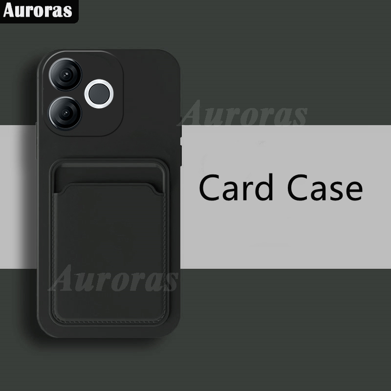 For itel A80 Phone Case Card Slot Lens Cover Soft Silicone Shockproof for ITEL A80 Cover Casing HP