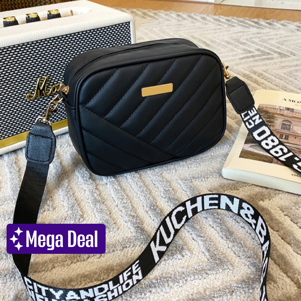 Mini Crossbody Shoulder Bag for Women – Stylish Quilted Design with Fixed Strap | Compact & Trendy Handbag for Daily Use - Bags for Girls