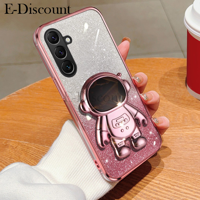 New%20Phone%20case%20Galaxy%20A36%20A26%20A56%20Back%20cover%20Fashionable%20Frosted%20Silicone%20Soft%20Dustproof%20Bracket%20Adsorb%20+%20Electroplated%20astronaut%20bracket%20For%20Samsung%20Galaxy%20A36%20A26%20A56%20case%20-%20Image%203