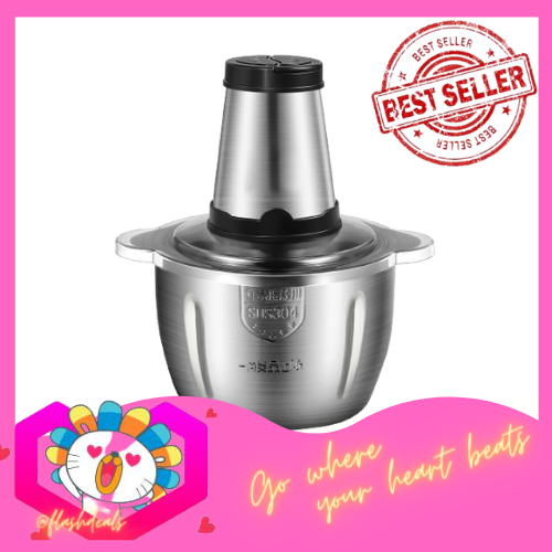 MultiFunction Food Grinder, with 4 Stainless Steel Blades for Meat