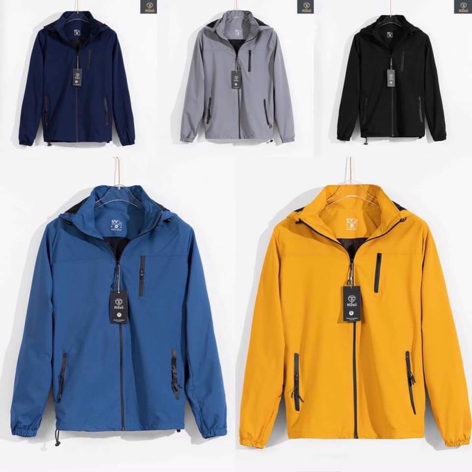 Áo khoác gió 3 khóa unisex