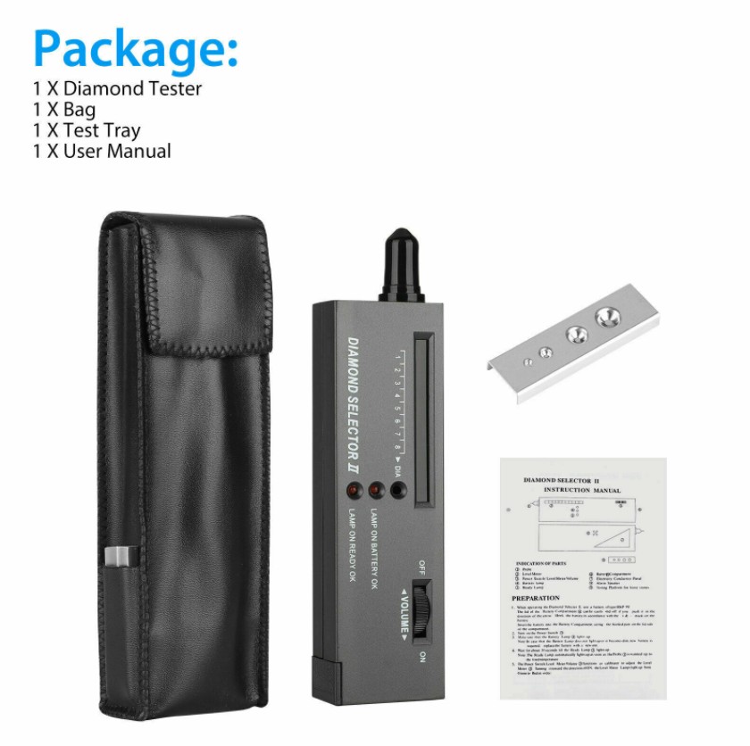 Xingchengec Kim Cương Di động Tester Selector chiếu sáng trang sức đá quý công cụ kiểm tra Kit