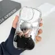 Hontinga for Samsung A06 Back Cover Anime Cartoon Phone Case Cream Texture Wavy Edge Soft Mobile Cover. 