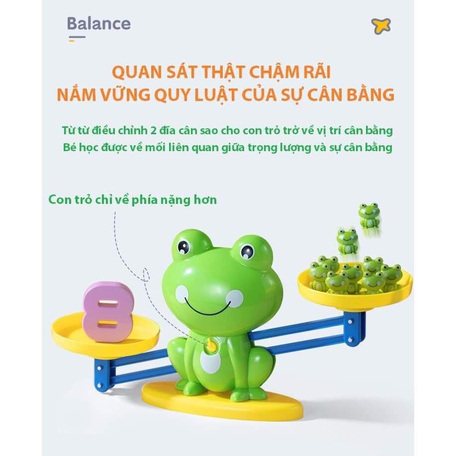 BỘ ĐỒ CHƠI ẾCH CÂN THĂNG BẰNG GIÚP BÉ HỌC TOÁN