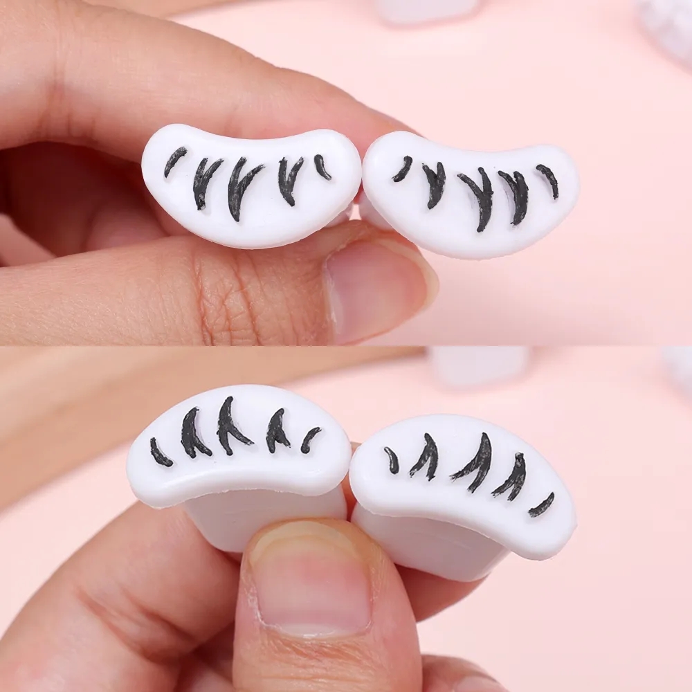 1 cặp lông mi tem công cụ dụng cụ trang điểm mắt tự làm thấp hơn lông mi mở rộng con dấu cái nhìn tự nhiên cho make up người mới bắt đầu lông mi giả