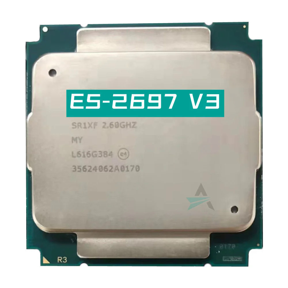 Sử dụng xeon e5 2697v3 e5 2697 v3 bộ vi xử lý 14-core 2.60ghz 35mb 22nm lga 2011-3 tdp 145w cpu