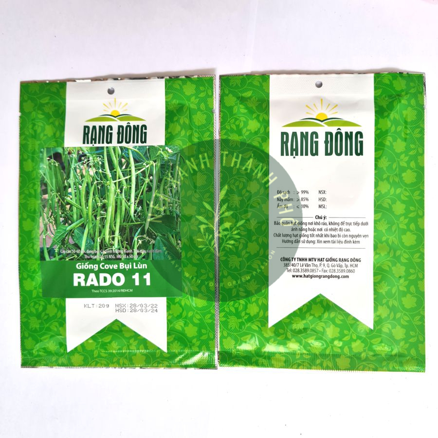 [GIAO HÀNG 2 GIỜ] Hạt giống Đậu Cove Bụi Lùn 20gr sai trái