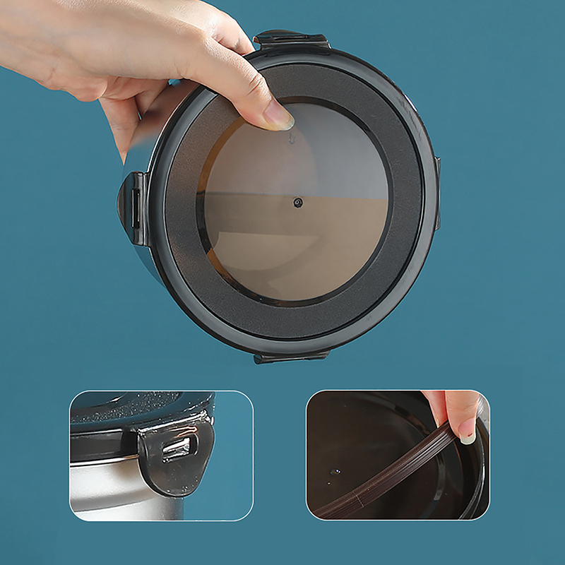 Stainless%20Steel%20Food%20Container%20Fresh%20Keeping%20Box%20Sealed%20Lid%20Crisper%20Lunch%20Meal%20Prep%20Storage%20Fridge%20Kitchen%20Set%20Round%20Square%20Bowl%20Queena%20-%20Image%203