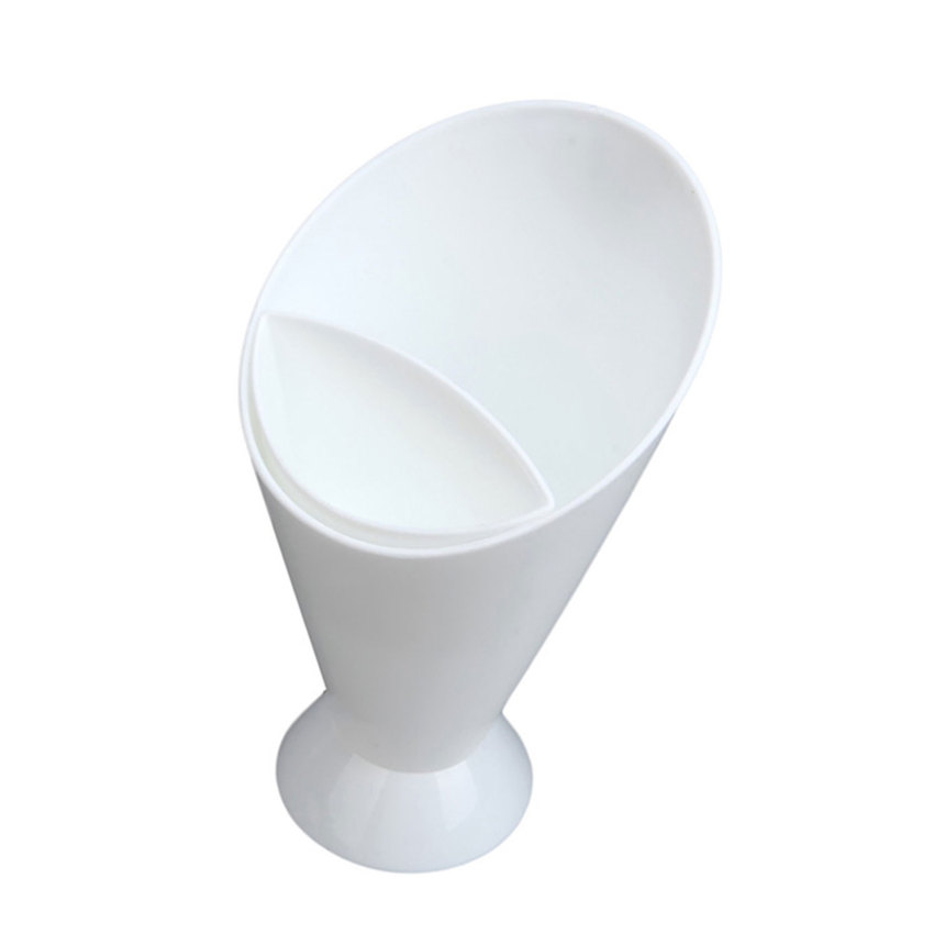 ⚡️Fast Delivery⚡️1pcs French Fry Dipping Cup French Fries Cup Assorted Sauce Storage Dish Plates Tableware Creative Lazy Snack 2 Grid Plastic Bowl French Fry Chips Salad Cone Dipping Cup