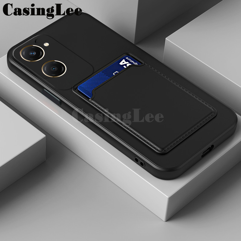 For Vivo Y03T Case Soft Card Holder Slot Silicone Wallet For Vivo Y03T Back cover Phone Cases.