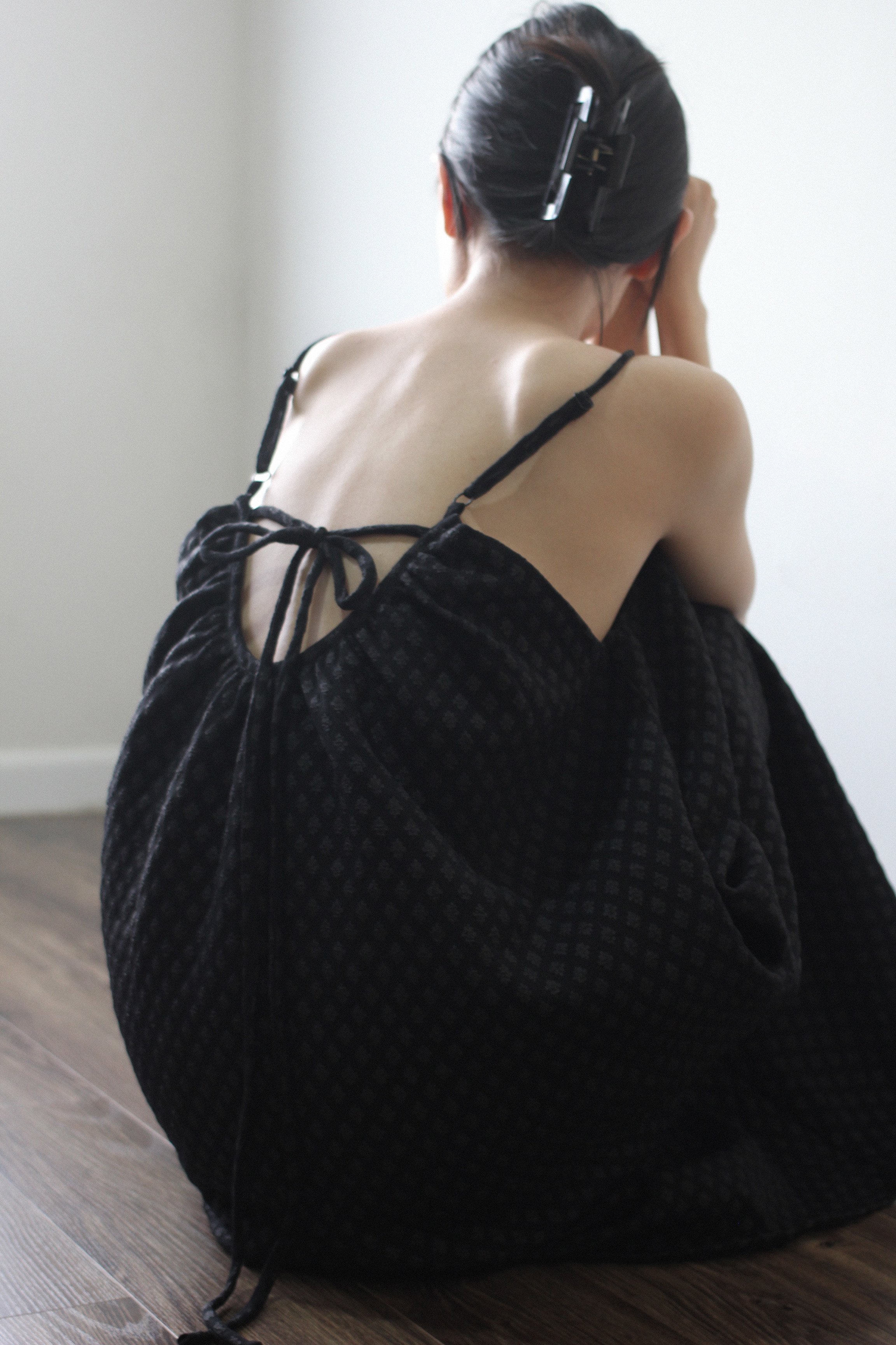 Váy 2 dây thắt nơ - Gihy.Lumos