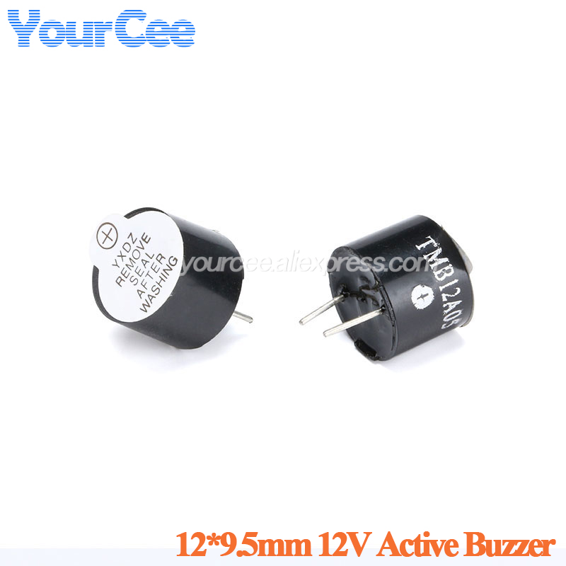 Cicalino Buzzer Piezoelettrico Attivo 3V-24V DC, Suono Continuo, Modello XHX-2312, 12mA, 3300Hz