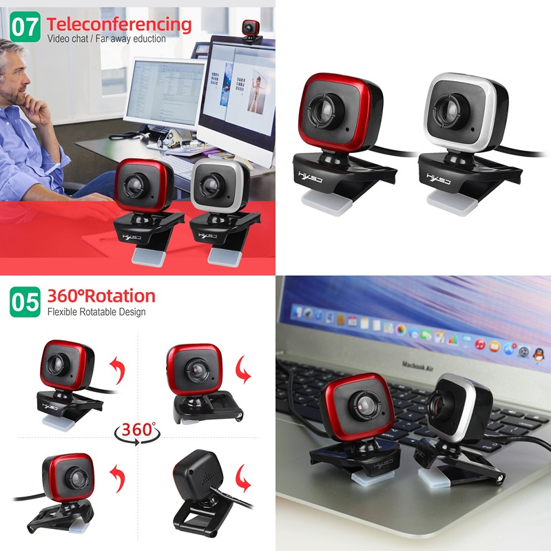 Webcam HXSJ A849 Silver cho máy tính