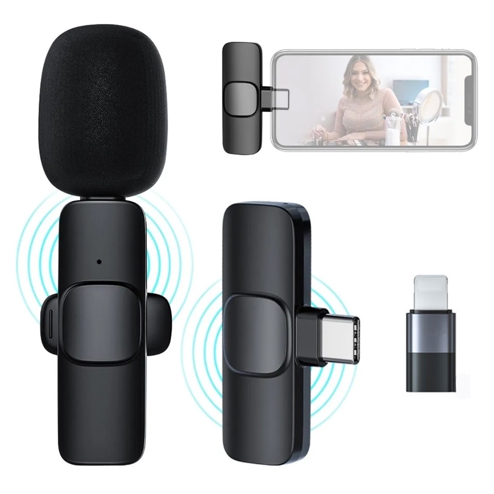 Micro Cài Áo Không Dây Mới, Micro Cài Áo Không Dây Siêu Nhỏ, Kết Nối 2.4G Xa 20m, Độ Nhạy Cao, Khử Tiếng Ồn, Âm Thanh Trung Thực, Chuyên Thuyết Trình, Giảng Dạy, Livestream, Thu Âm, Quay Video,Vlog, TikTok… Thời Gian Sử Dụng Lâu